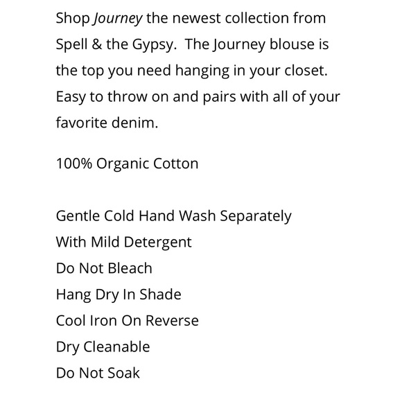 Spell Journey Blouse in Ash Size Large - Picture 5 of 15